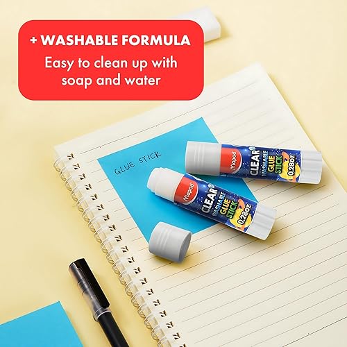 Miniatura 4 de Maped Essentials - Barras de pegamento transparente, paquete de 24, tubos de 0.28 onzas, sujeción premium, secado transparente, ideal para la