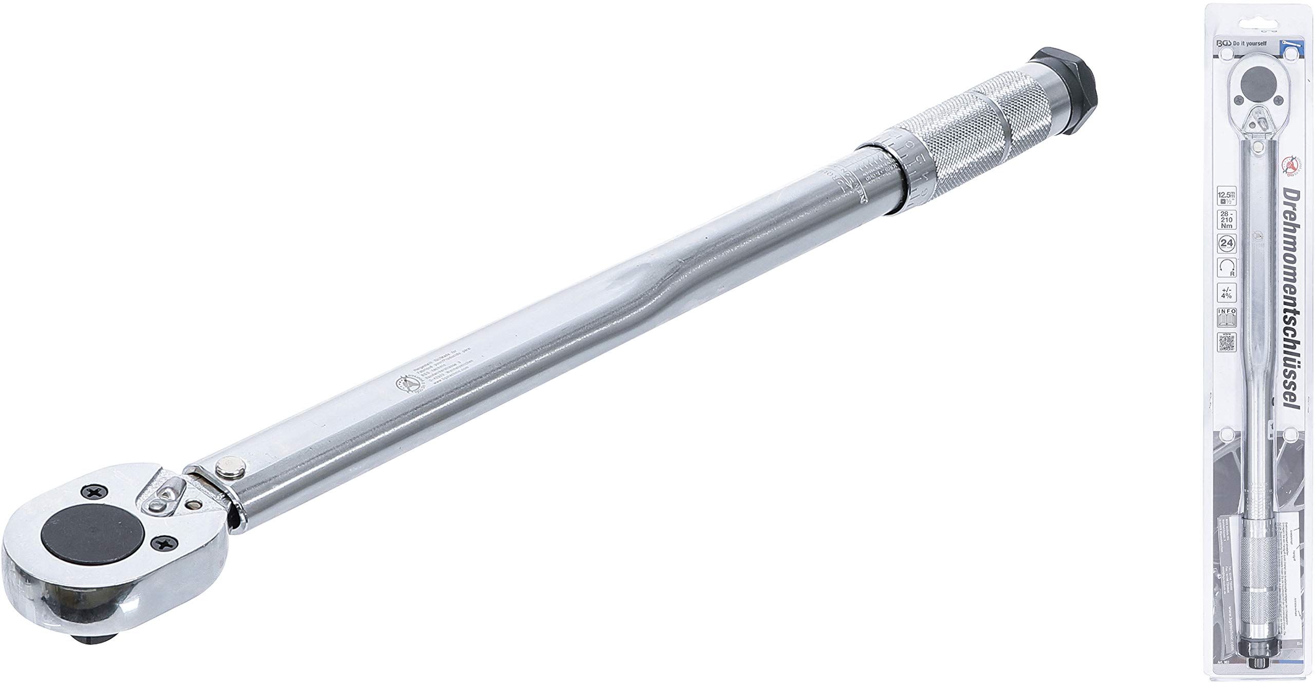 BGS Clé dynamométrique 12,5 mm (1/2") 28-210 Nm