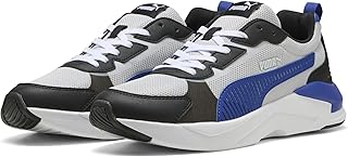 حذاء رياضي اكس راي 3 ال تي للبالغين من الجنسين من بوما بلون رمادي جليدي وأزرق فيفيد، مقاس 39 EU