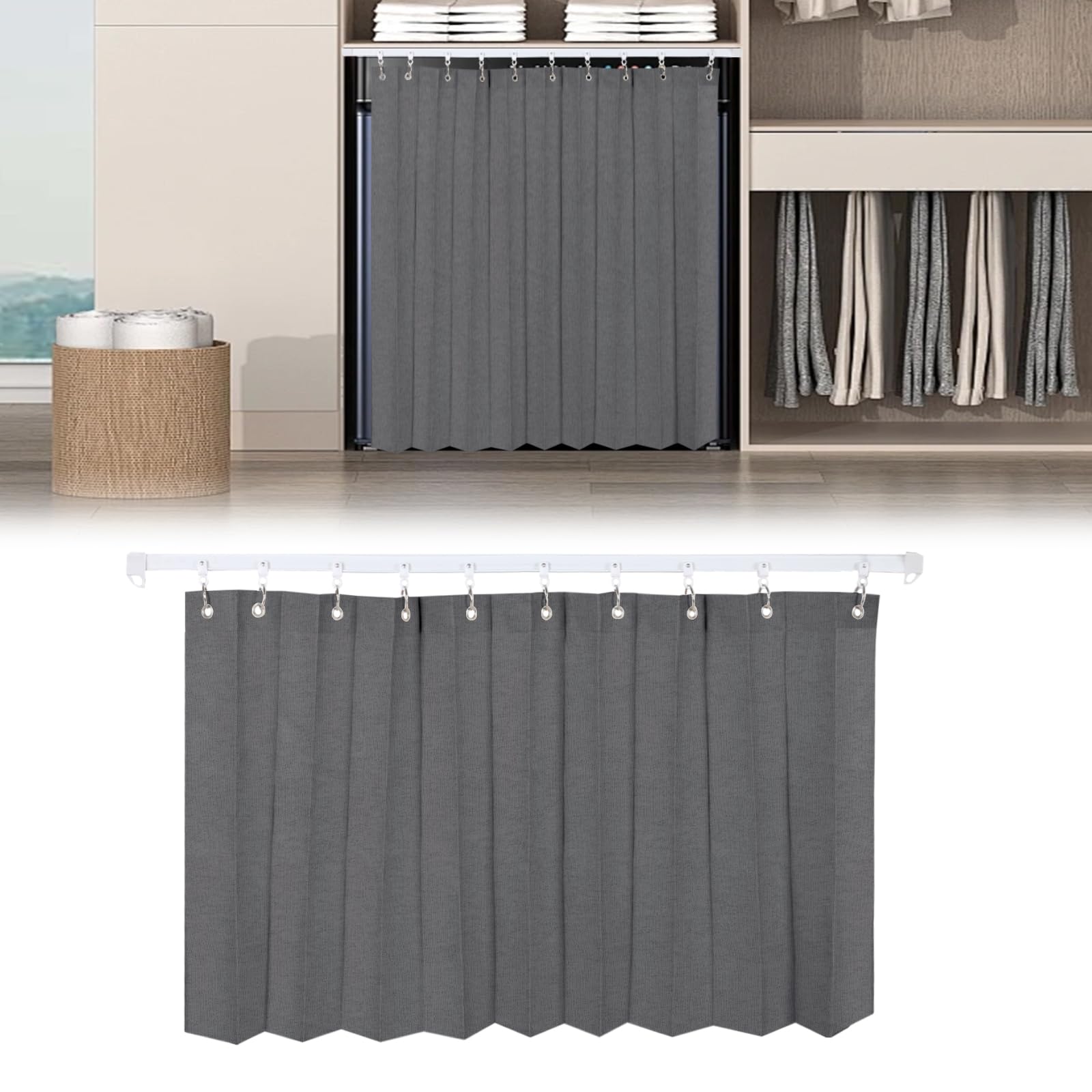 Placard anti-poussière autocollant gris pour meuble de cuisine et étagère