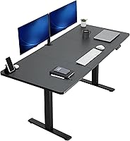 VIVO Electric Standing Desk 71x30 Inch Black, 4-Memory Height Adjustable, 220 lbs Capacity, DESK-KIT-1B7B