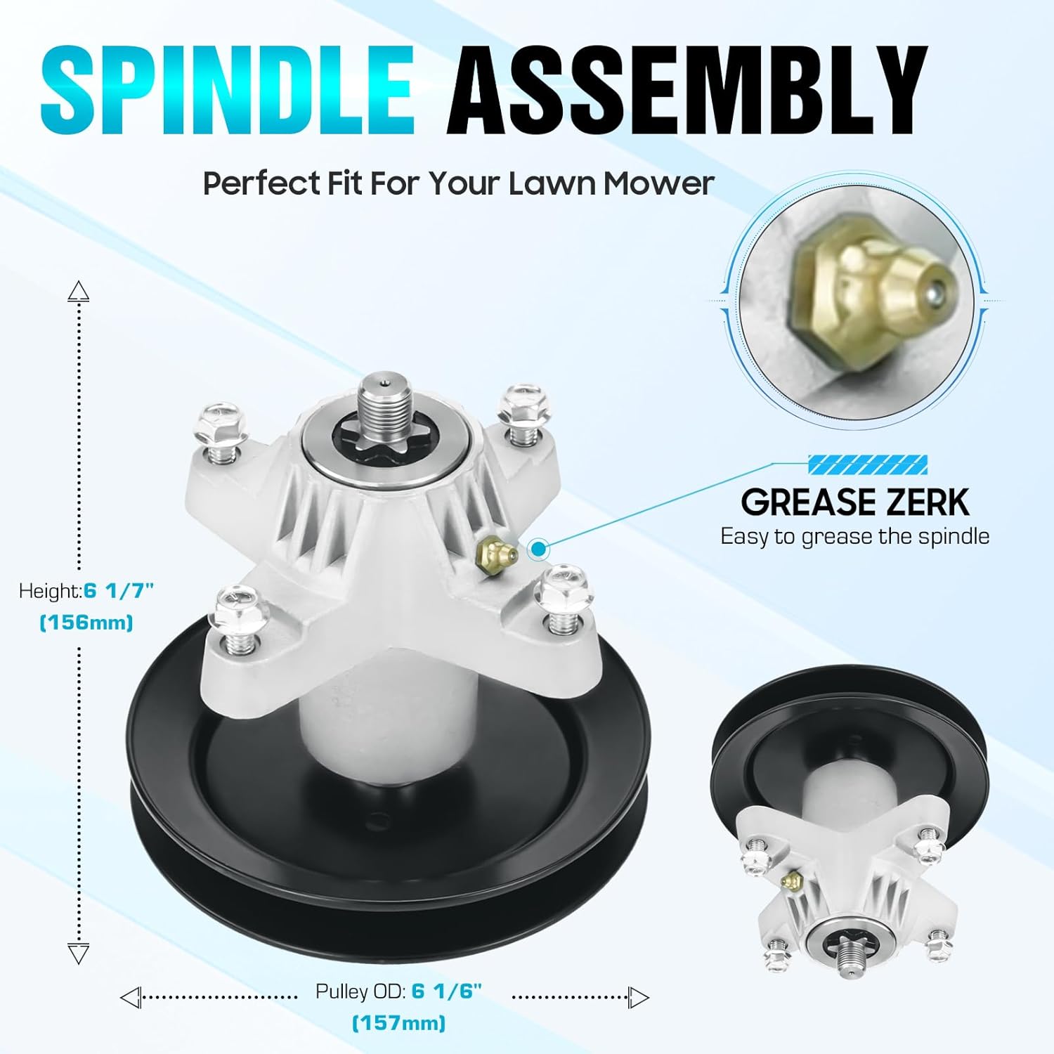 918-04456 918-04461 Spindle Assembly Fit for Cub Cadet/MTD/Troy Bilt/Toro 42 Inch Mower Deck LT1042 LX420 LX425, Replaces 618-04456 618-04461 112-0460 (2 Pack)