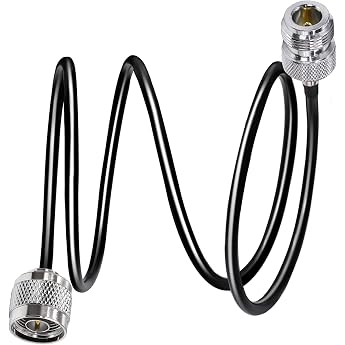 TUOLNK N-Type Cable RG58 3.3ft 1M N Male to N Female Extension Cable Low Loss N Cable Male to Female Black Jumper Cable for WiFi Router 3G 4G LTE Antenna