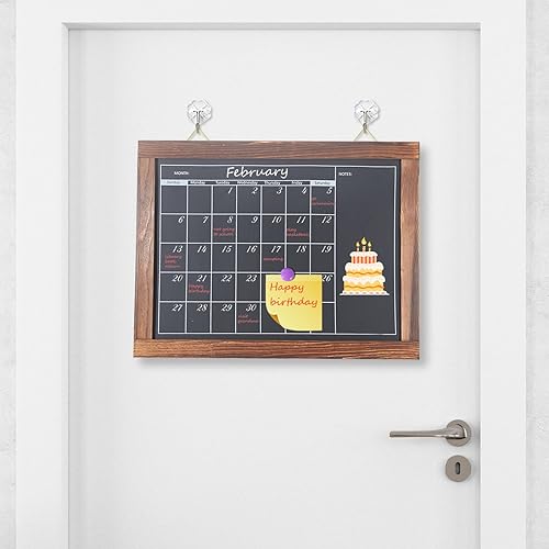 Miniatura 4 de Calendario de pizarra magnética, tablero de planificación mensual para pared de cocina, planificador reutilizable para calendario familiar de