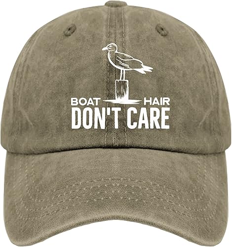 Caps Boat Hair Don't Care Dad Hats for Women Vintage Denim Baseball Caps Adjustable
