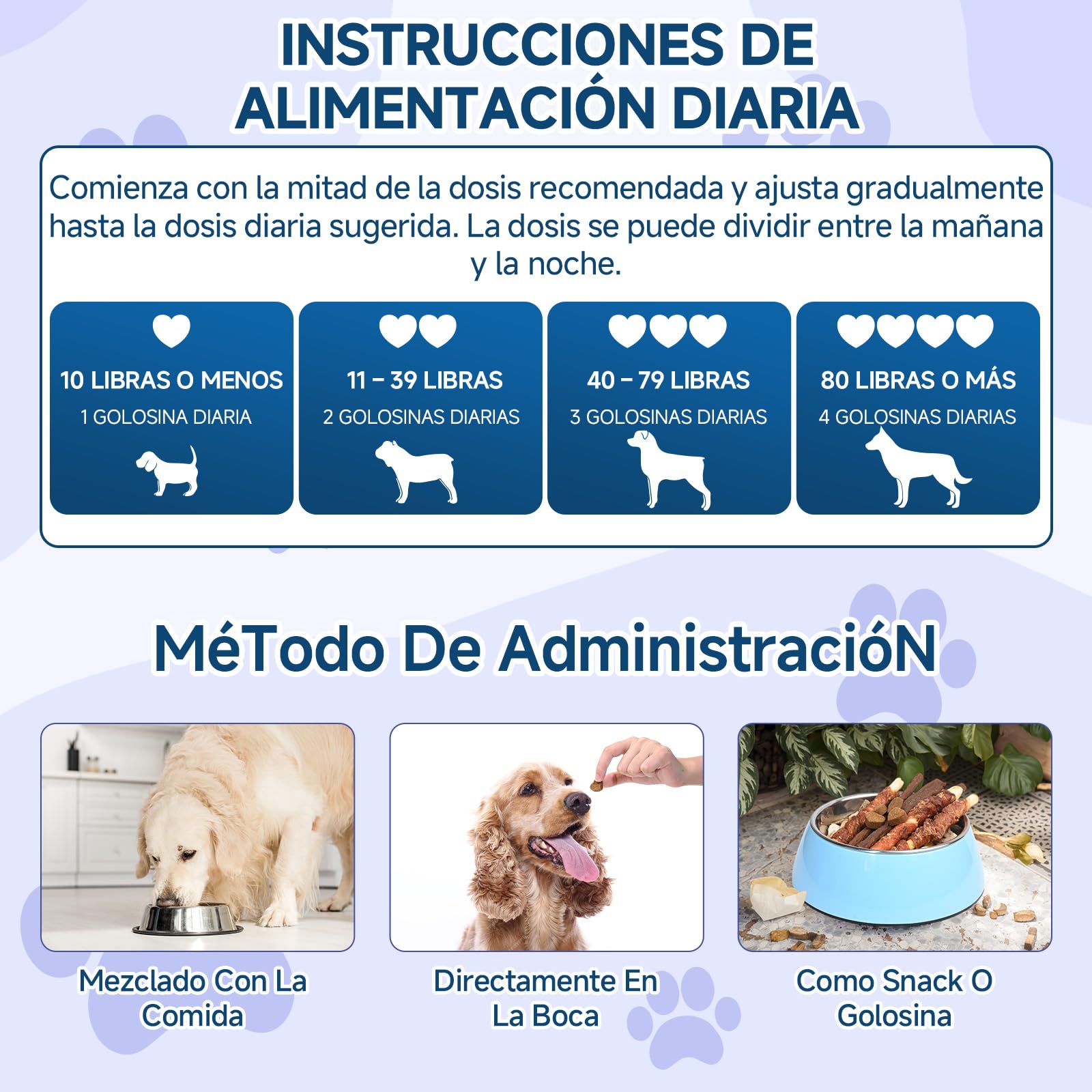 Golosinas Calmantes para Perros, 200 Naturales, Golosinas Tranquilizante para Perros para Apoyar la Calma, Ideales para Situacione de separación, Ladridos, Fuegos Artificiales y Tormentas, Sabor Pollo