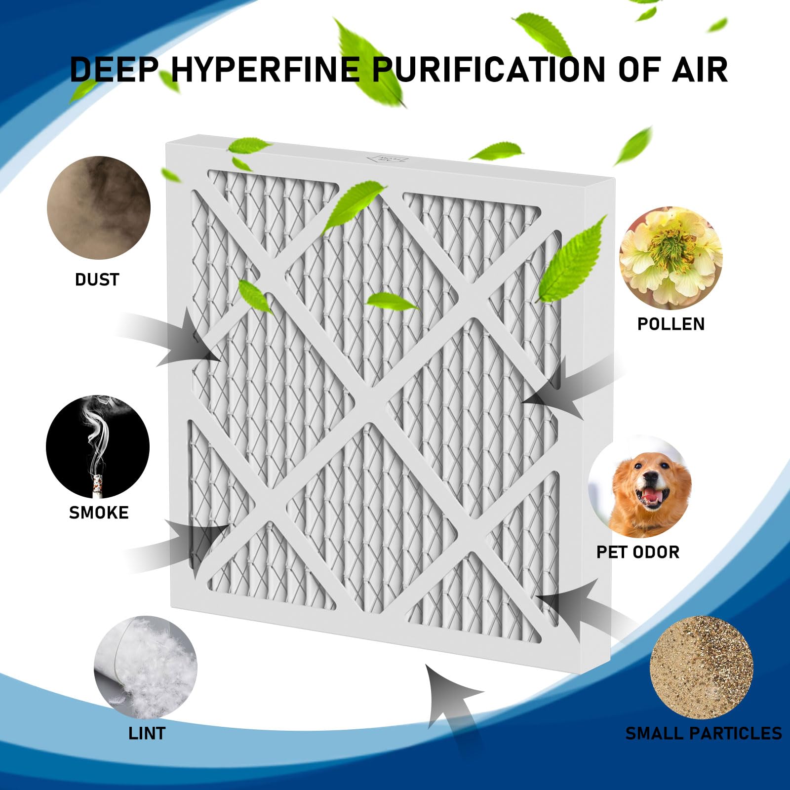 HEPA 550 Air Pre-Filter - Juego de repuesto MERV-13 compatible con Mounto AF500, Drieaz HEPA 500, BlueDri AS550 Air Scrubber, 40.6 cm de largo x 40.6 cm de ancho x 1.9 cm de alto, paquete de 5