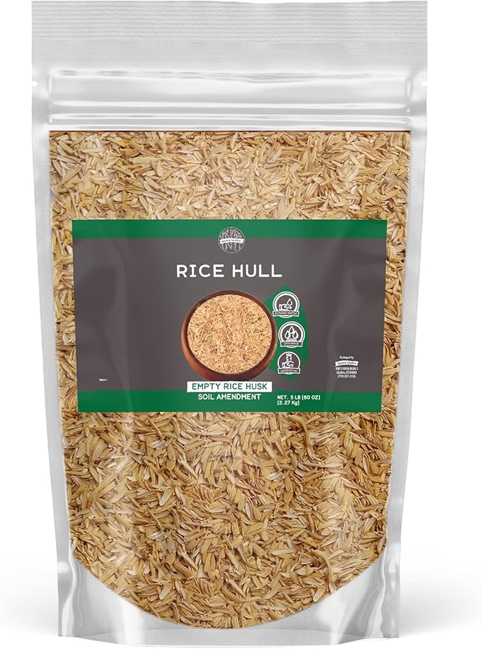 Amazon.com : BIRCH & MEADOW 5 lb of Rice Hulls, Gardening, Planters ...