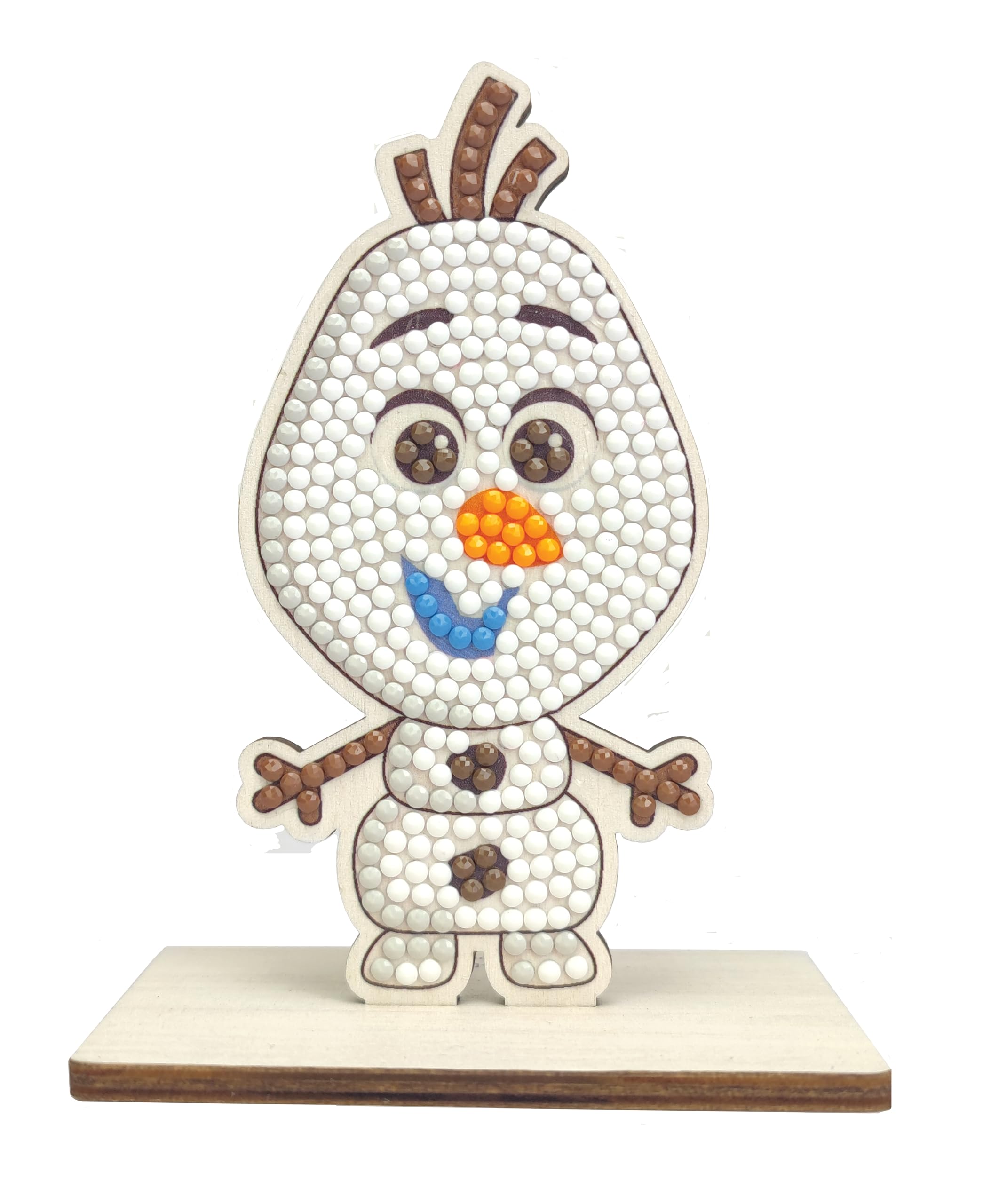 CRYSTAL ART Disney Frozen Olaf Diamond Collectable Wooden Figure Complete Kit