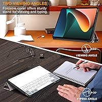 Vista 4 de Funda para Xiaomi Pad 6, Slim Stand Hard Back Shell Funda protectora inteligente para Xiaomi Pad 6 Pro 11 "con función de encendido/apagado Graffiti