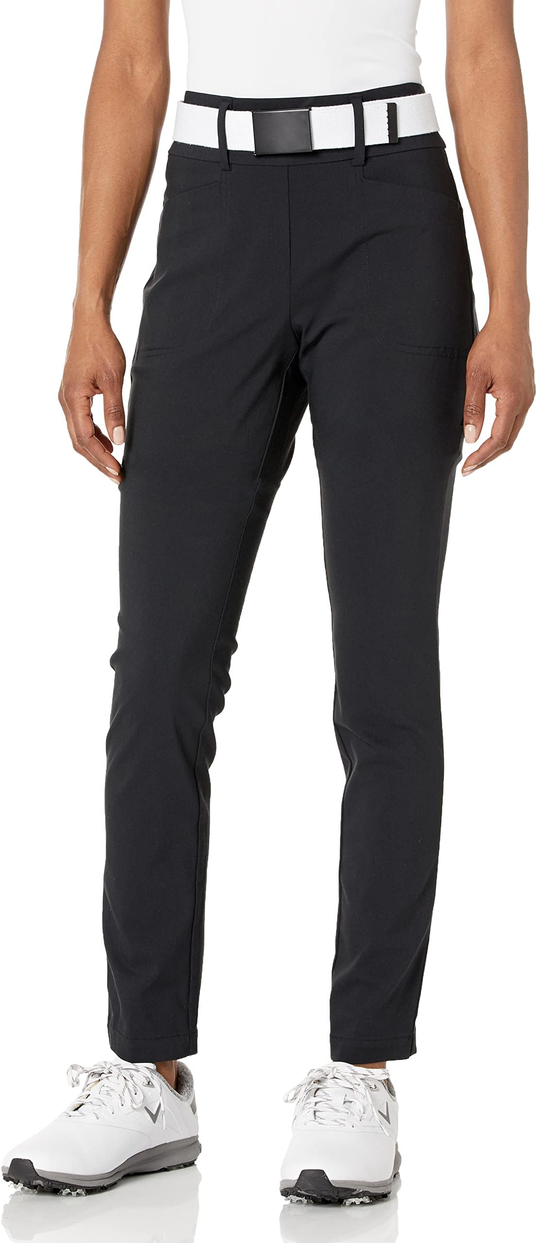 adidas golf pull on ankle ladies trousers