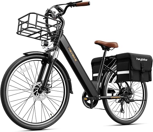 Miniatura 24 de Heybike Bicicleta eléctrica Cityscape 2.0 para adultos con pico de motor de 1000 W, batería extraíble de 468 Wh y hasta 50 millas 24 MPH, bicicleta