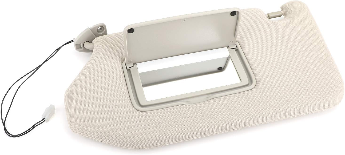 Artudatech Left Driver Sun Visor for 2013-2018 Pathfinder 2014-17 Infiniti QX60 W/Lamp