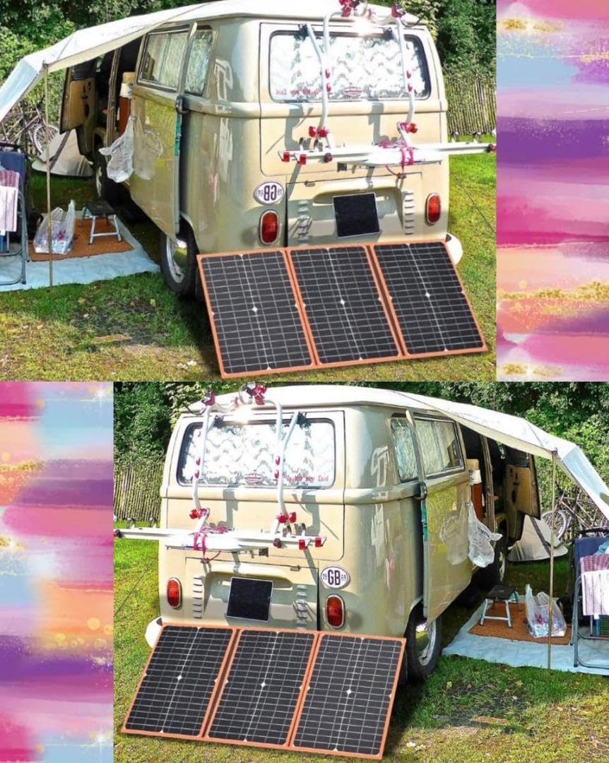 ❤高転換効率＆高出力100Wのパワフルなソーラーパネル❣折りたためて超便利♪❤ 高転換効率＆高出力100Wのパワフルなソーラーパネル折りたためて