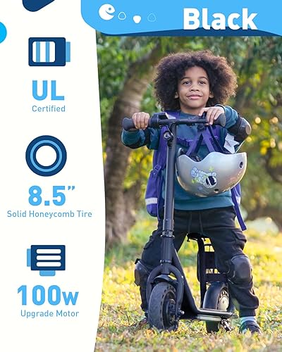 Miniatura 2 de Hiboy ES1Q2 Lite Electric Scooter with Seat for Kids Ages 410, LED Lights, UL Certified, 6.59.3 MPH, 40100W Motor, Easy Control