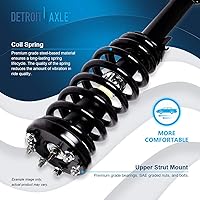 Vista 1432 de Detroit Axle - Kit de suspensión delantera de 10 piezas para Chevy Aveo Aveo5 Pontiac G3 Wave 2 Ready Struts Assembly 2 Enlaces de barra