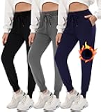 3 Pack Sweatpants for Women-Womens Joggers with Pockets Athletic Leggings for Workout Yoga Running