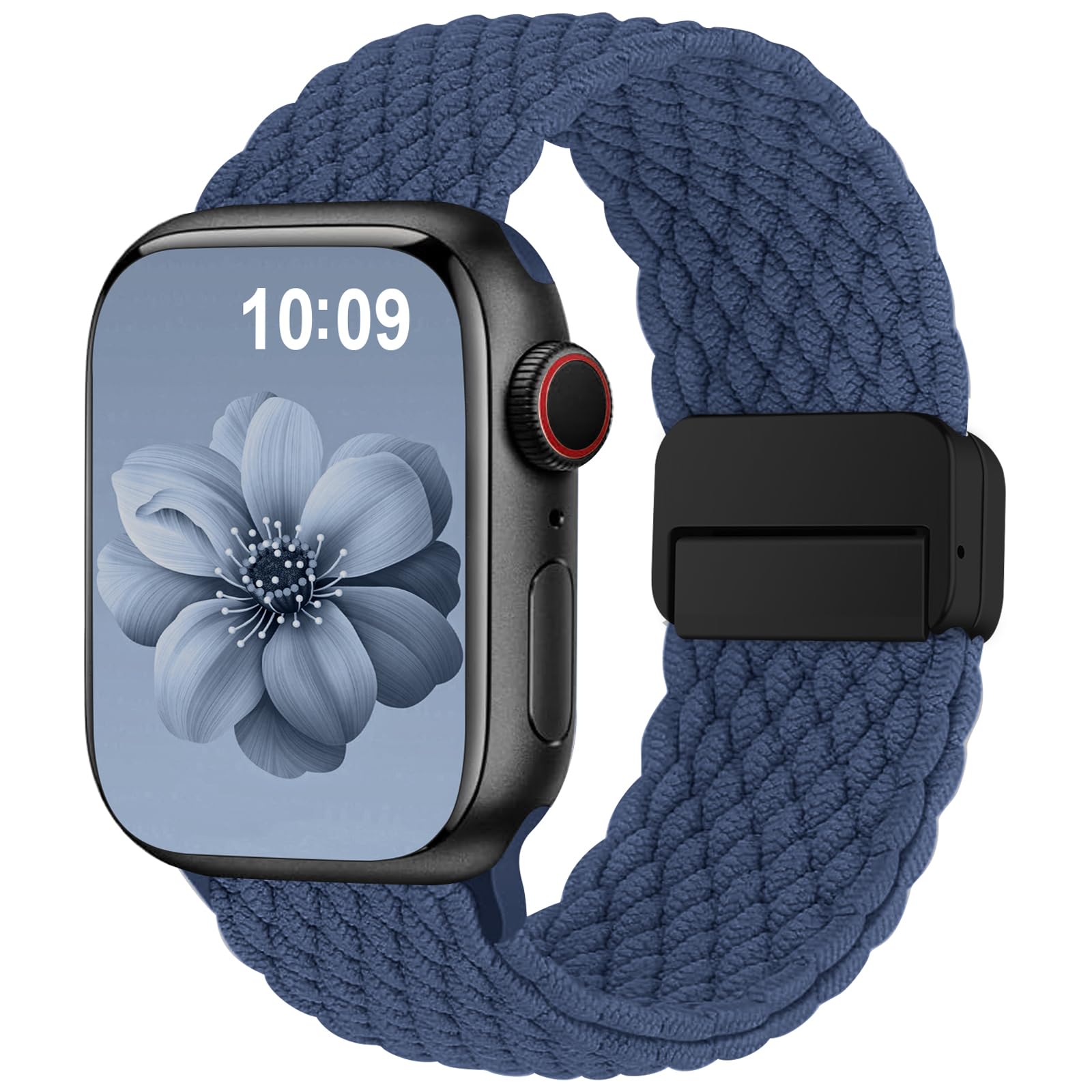 Higgs Geflochtenes Armband Kompatibel mit Apple Watch Armband 46mm 45mm 44mm 49mm 40mm 41mm 42mm 38mm Damen Herren, Armbänder für iWatch SE Series 10 9 8 7 6 5 4 3 2 1