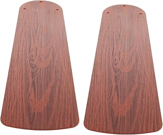Toddmomy 2 Piezas Ventilador de Techo de Plástico con Diseño de Veta de Madera Silenciosas y Resistentes la Decoloración para Ventiladores Eléctricos Pedestal Color Marrón