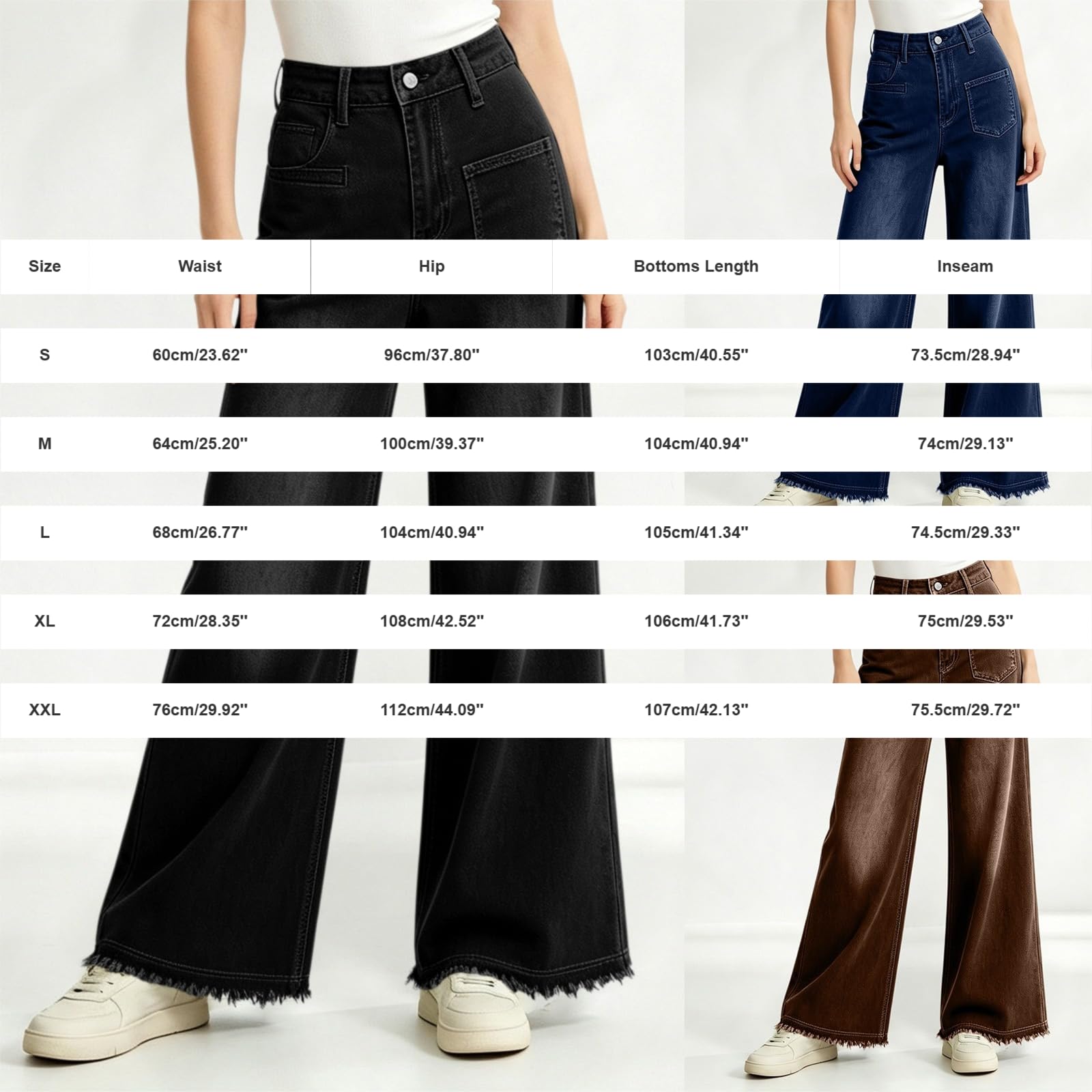 Jeans Baggy Donna Jeans Elasticizzati Casual Leggeri Pantaloni Denim Vita Alta Gamba Larga Curvy Palazzo Pantaloni Baggy Larghi Wide Leg Tempo Libero Streetwear con Tasche Comodi Push Up