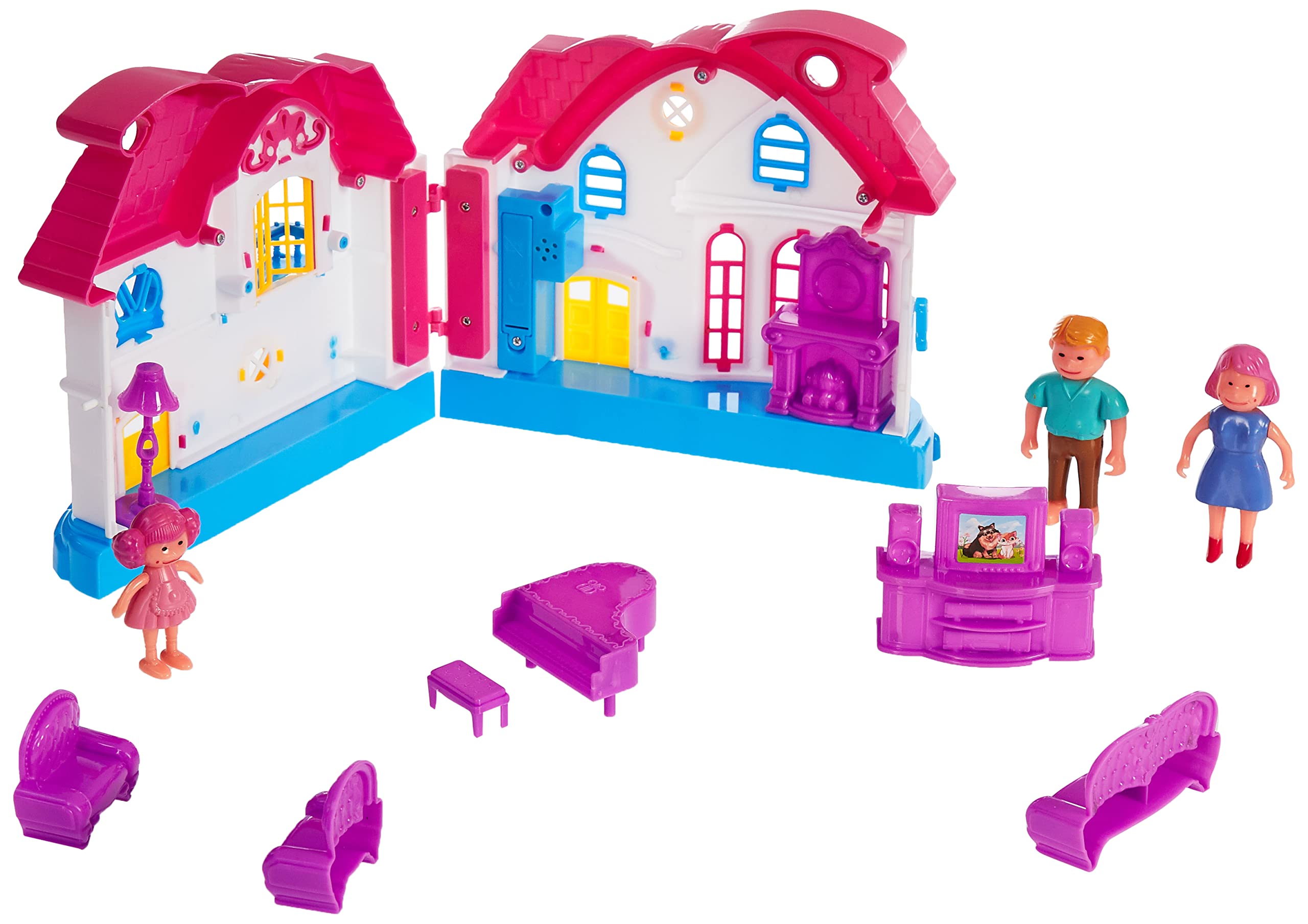 PJ Power Joy Play Home My Happy Family Battery Operated