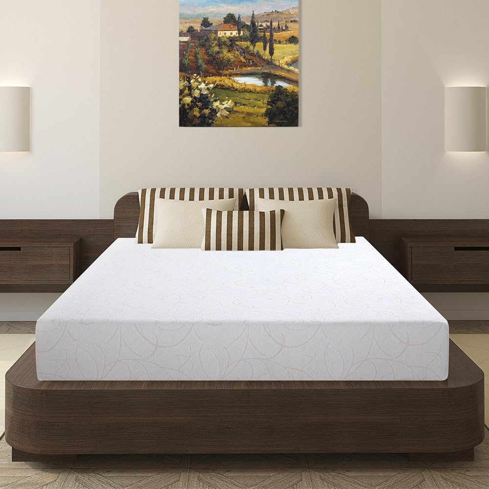 Olee Sleep7 Inch I-Gel Deluxe Comfort Memory Foam Mattress Queen