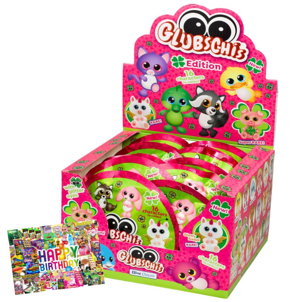 STRONCARD Blue Ocean Glubschis Série 1 – Figurine Barkley Glitter + 10 Pochettes Originales – Collection NICI