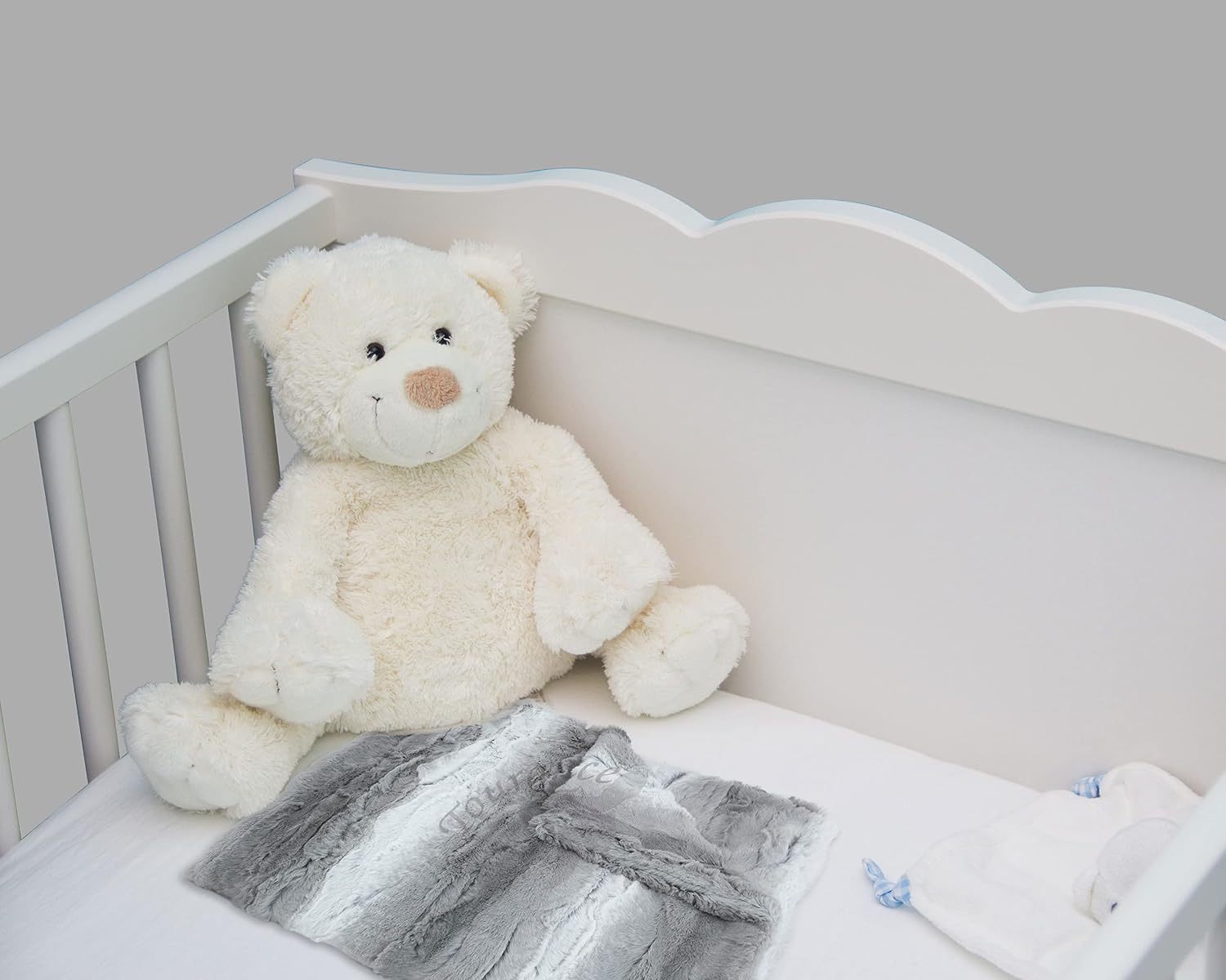 Tourance- Laurant Baby Toddler Blanket -Luxury, Fluffy & Warm - Award-Winning, Cozy Blanket for Babies Winter (Grey, Crib 30"x30")