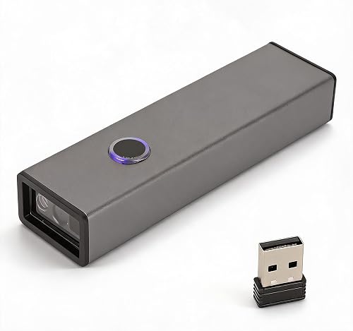 Mini 2D Barcode Scanner, 3 in 1 Portable Handheld USB Wired Bar Code Scanner, 1D