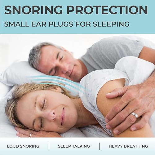 Miniatura 4 de Peace&Quiet PQ - Tapones pequeños para dormir, 40 tapones para los oídos para dormir, ronquidos, canales auditivos pequeños, cancelación de ruido de