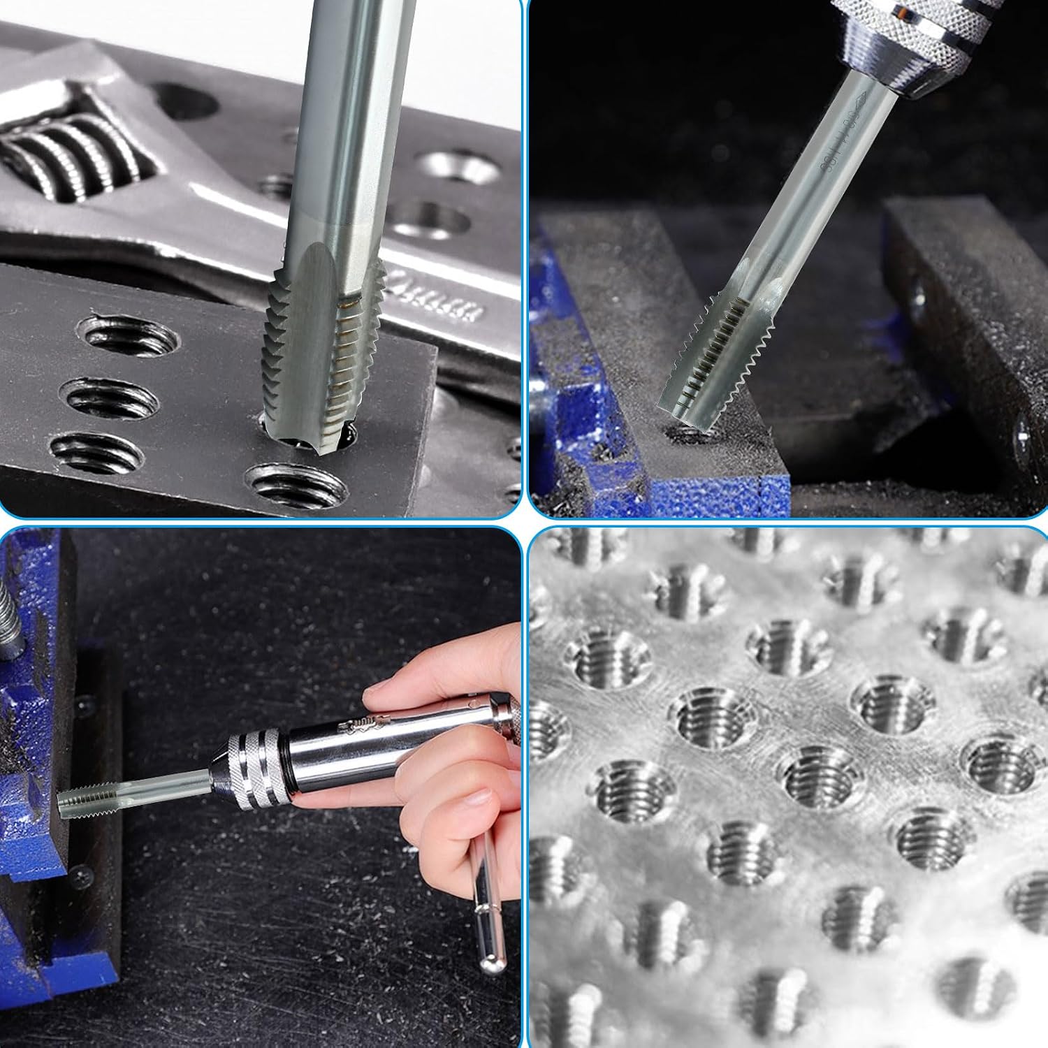 5/8-11 UNC Tap And Die Set, HSS Threading Tool | High Speed Steel Hardness, Accurate Threads Metal Iron Copper Aluminum, 1 Tap 1 Die, Right Hand, Repair And Fabrication