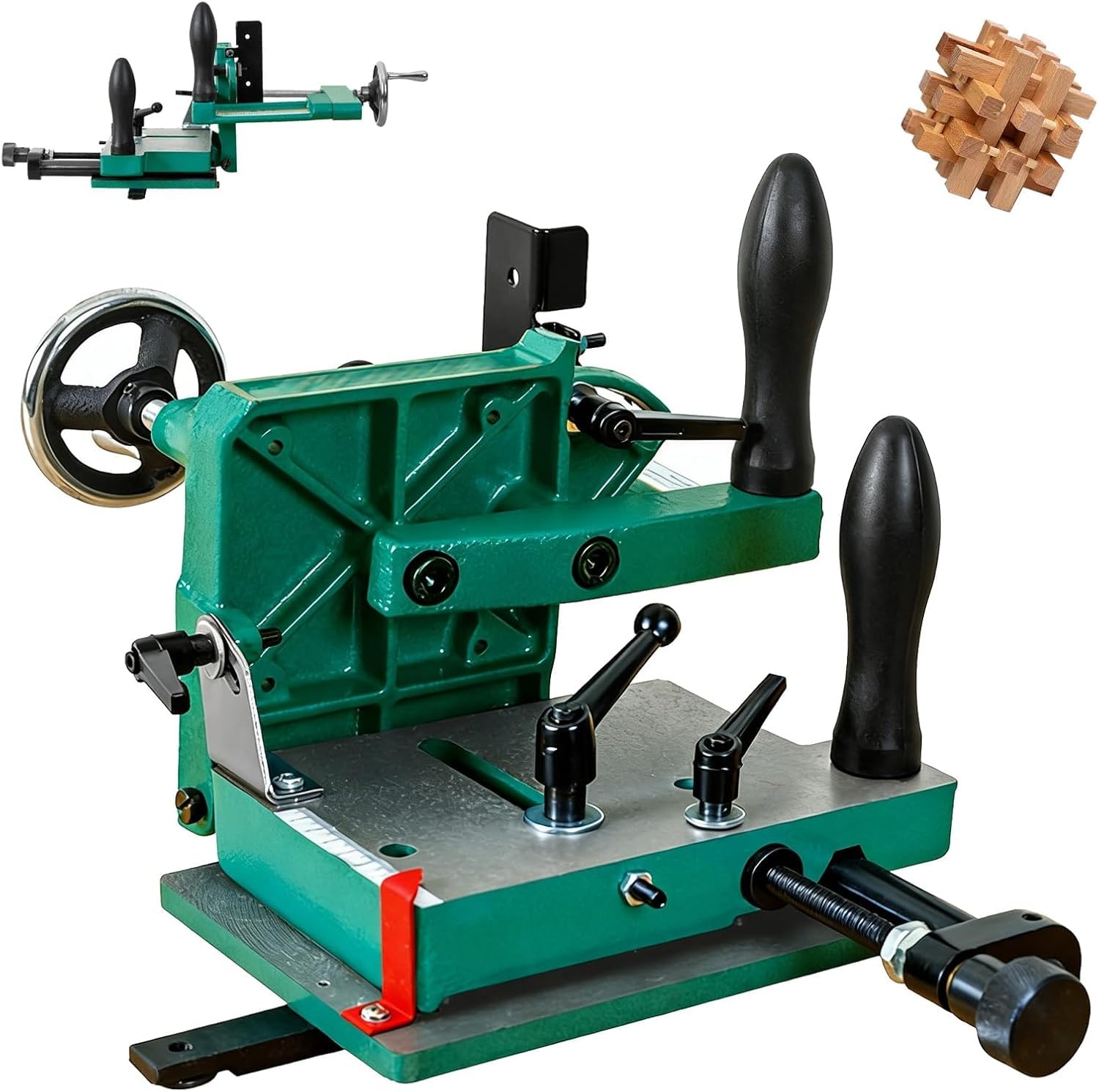 JXYQ Tenoning Jig for Table Saws, Heavy Duty Woodworking Machine, Adjustable Rear Plate, Precision Fixture for Mortise Processing, Max Clamping 82.5mm
