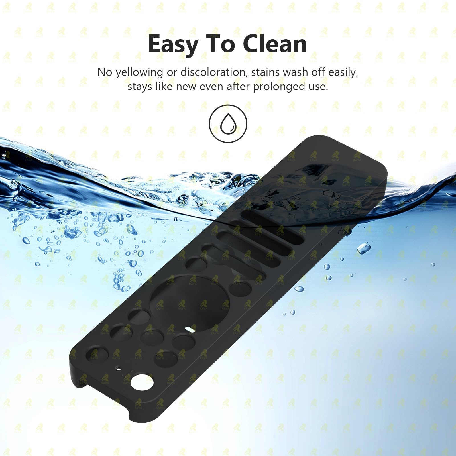 RAYA Silicone Remote Cover Compatible with 2025 LG AI TV QNED 8AA / 8CA Smart TV Remote Case with Lanyard (Black) — Amazon image 7