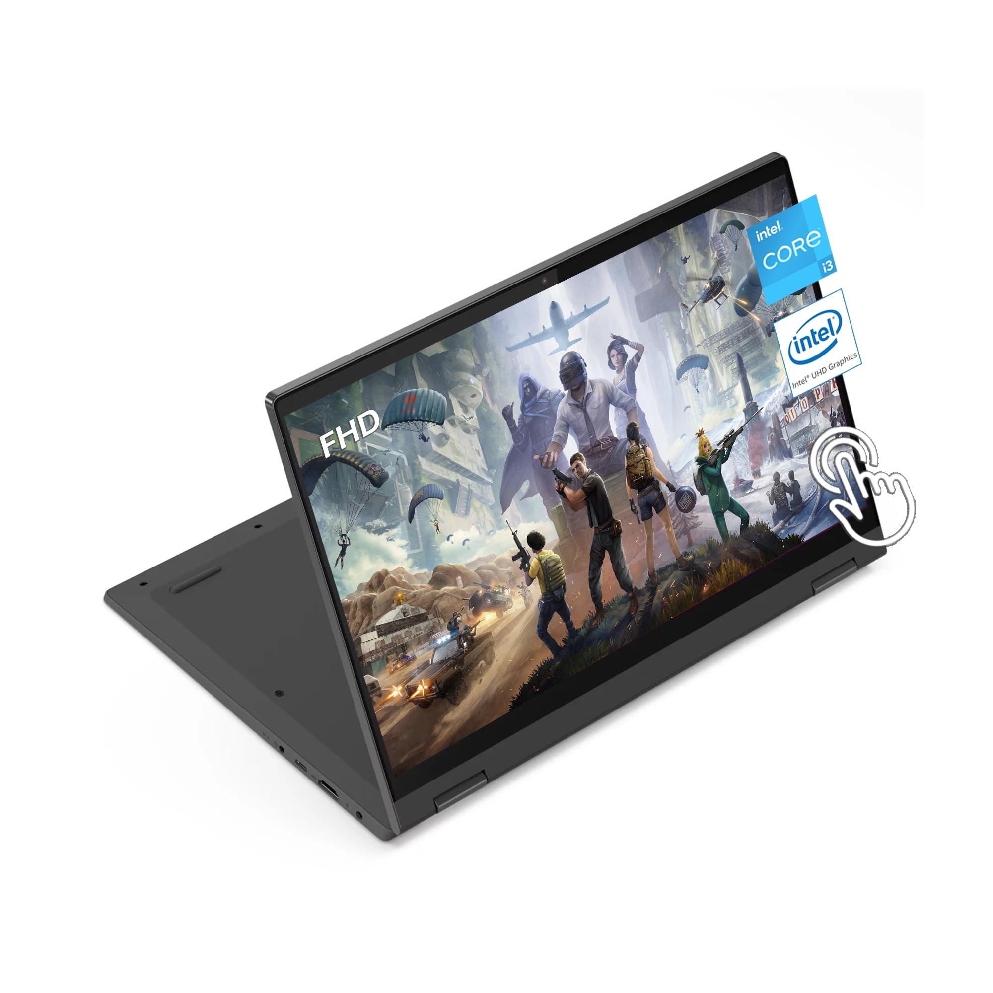 Lenovo Flex 5i Laptop, 14.0" FHD 1920 x 1080 IPS Touch Display, 3.0 GHz Intel Core i3-1115G4 Dual-Core, 4GB, 512GB, Integrated Intel UHD Graphics, Windows 11, Graphite Grey