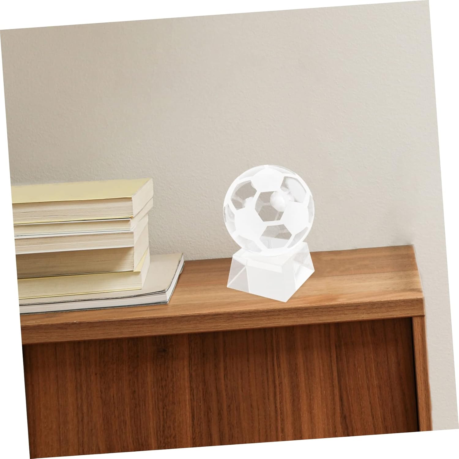 Luxury Crystal Football Decorative Soccer Ball Base for Birthday Party Event