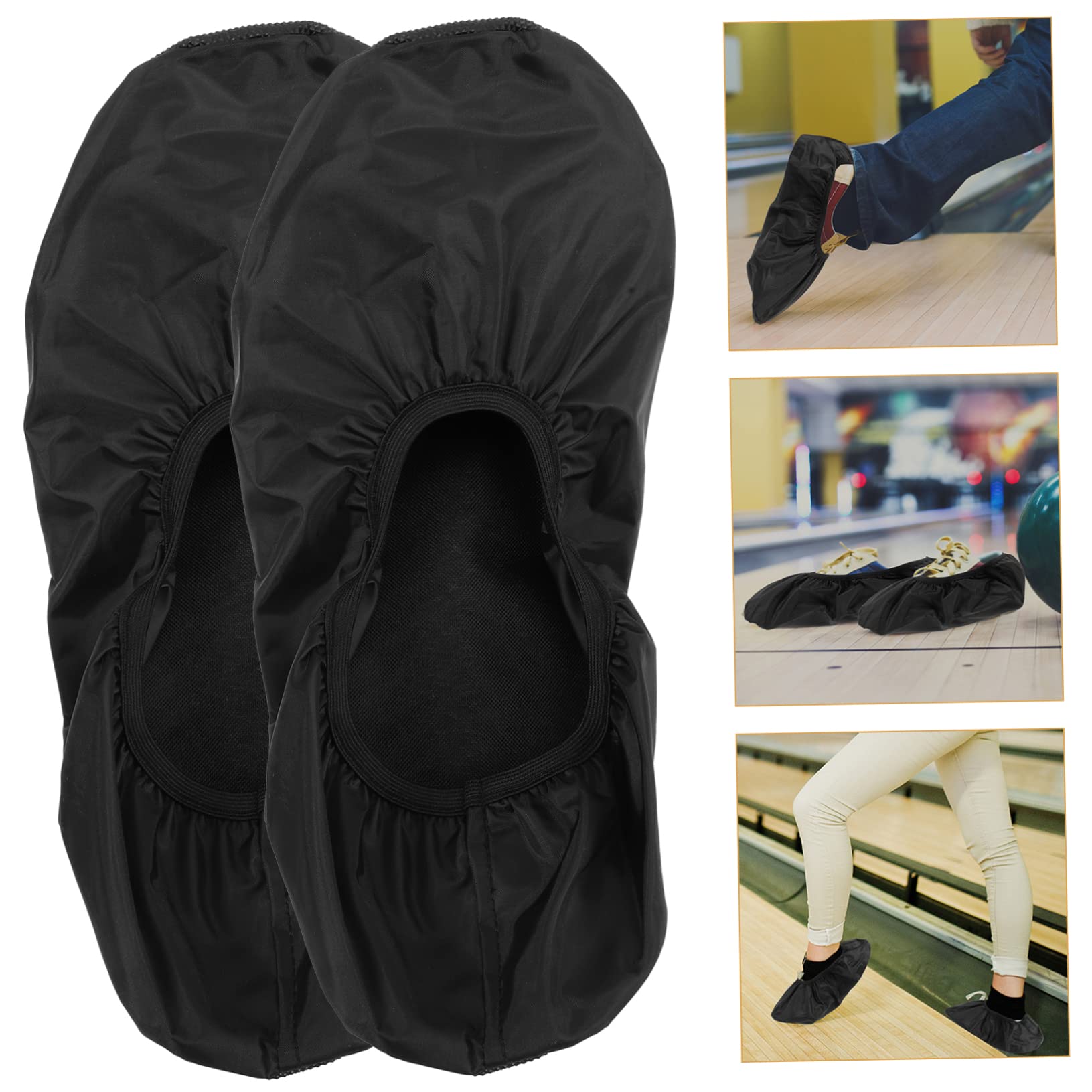 HANABASS Outdoor Bowling Sneaker Covers 2pcs Anti-Slip Shoe Covers Men's Bowling Shoes Rain Dust Protectors