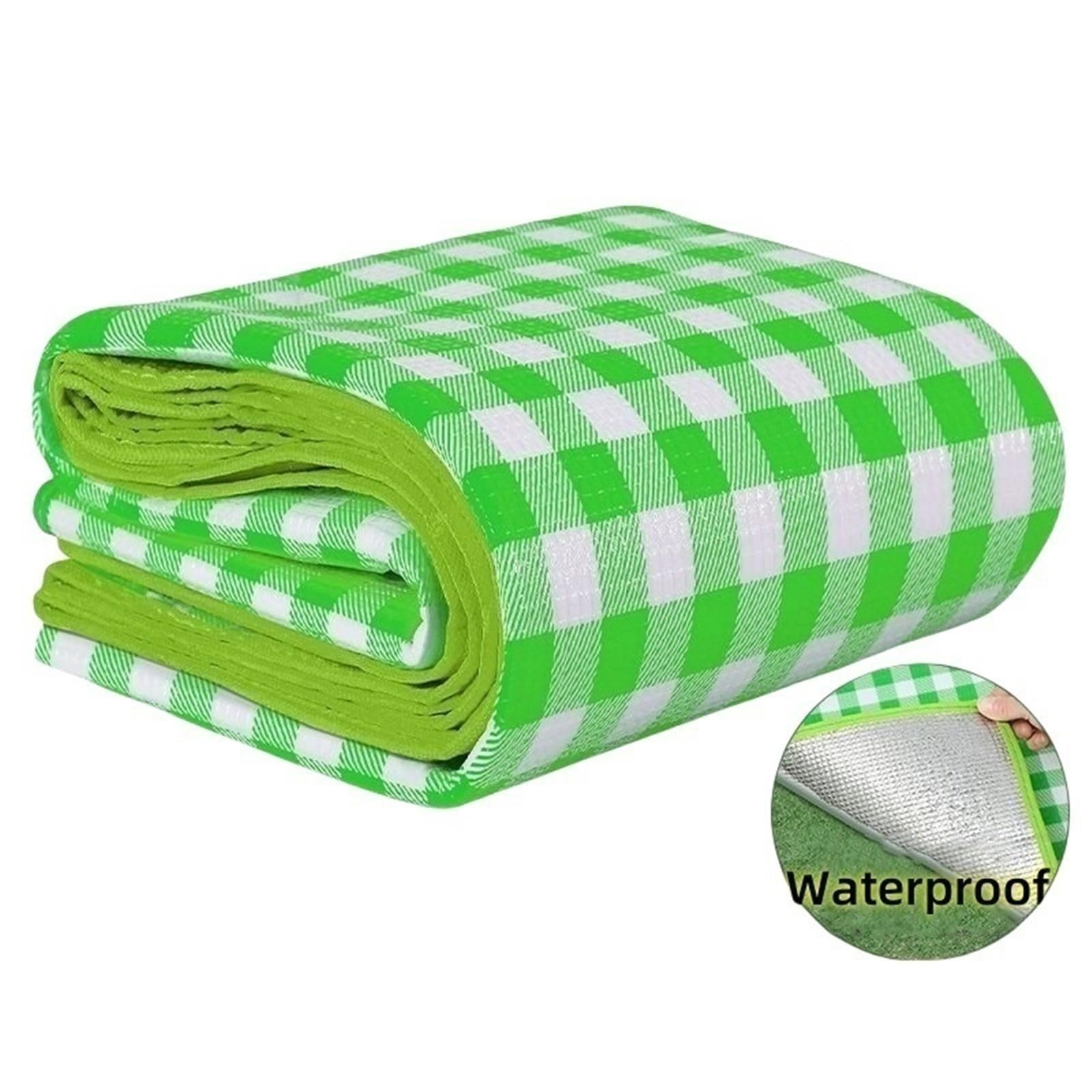 Almohadilla a Prueba de Humedad, Estera Camping, Manta Picnic Impermeable Doble Cara, Sábana Tienda, Playa, portátil for Dormir