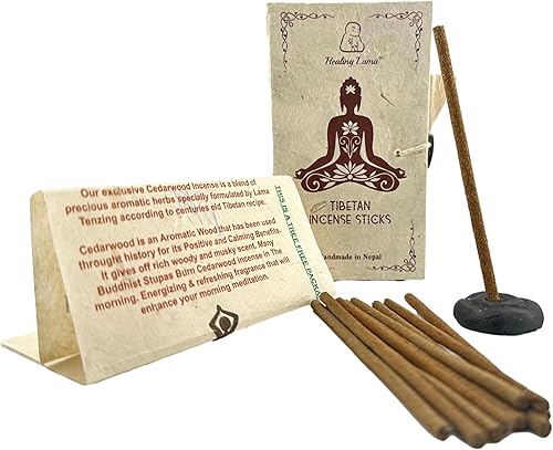 Miniatura 7 de Healing Lama Incienso curativo de chakras para meditación y curación. Mezcla pura y natural de hierbas aromáticas preciosas formuladas por Lama