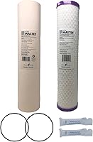 Vista 9 de Home Master Whole House Sedimento de 4 capas de 25 hasta 1 micrón, carbono GAC de flujo radial, 2 anillos de goma y grasa, 20gpm, juego de filtros