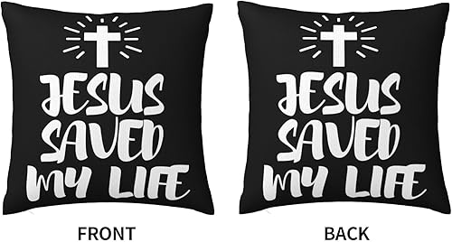 Miniatura 3 de Trewrdt Jesús salvó mi vida almohadas Jesucristo almohadas religiosas cristianas almohadas I Love God Faith fundas de almohada Dios bendecido fundas