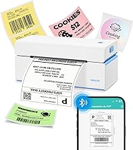 ORGSTA Thermal Printer Self-Adhesive Labels Shipping Label Printer Bluetooth Shipping for Phones and PC Labeling Machine Stickers