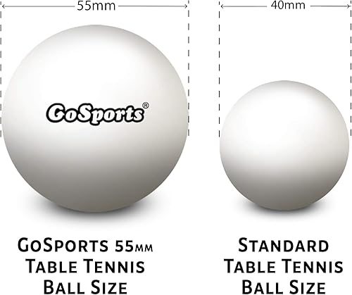 Miniatura 3 de GoSports Pelotas de tenis de mesa XL de 2.165 in, paquete de 12 pelotas de tenis de mesa jumbo para entrenamiento u otros juegos de lanzamiento