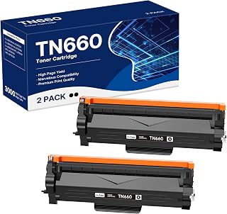 TN660 Toner Cartridge High Yield Replacement Compatible for Brother TN 660 TN-660 TN630 TN 630 Work with HL-L2300D HL-L230...