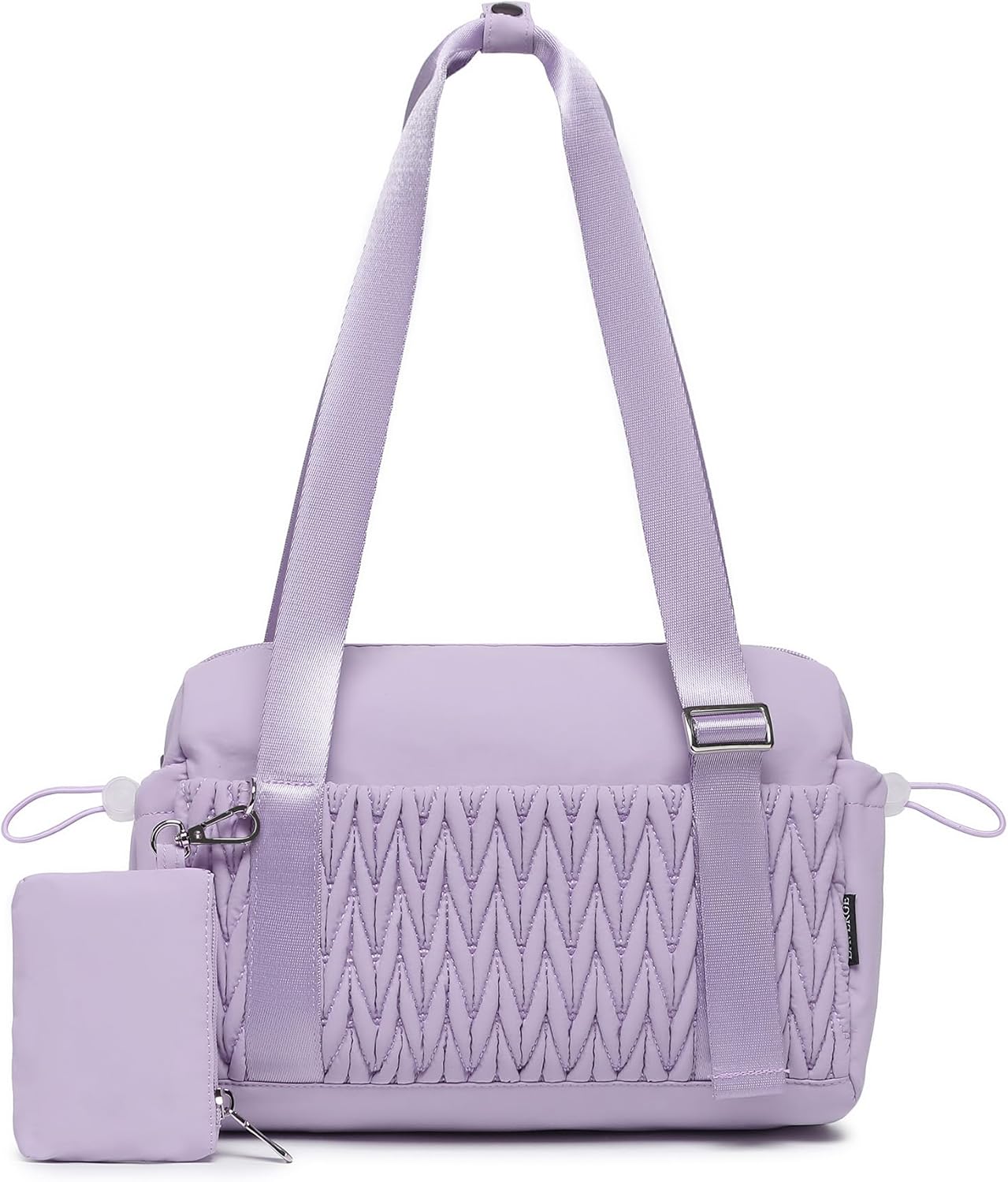 Small Gym Bag for Women Quilted Mini Tote with Wet Compartment and Coin Purse, Cute Duffle Bag for Girls Workout Sport Travel