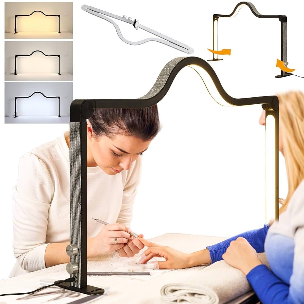 Amazon.co.jp: 2024 ムーンライト34Wネイルデスク用ハーフムーン