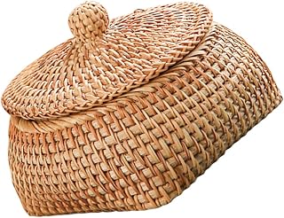 SOIMISS 1 Pieza caja de almacenamiento de control remoto cesta de artículos diversos Cesta de merienda Cesta de almacenamiento de artículos vides de otoño Marrón claro