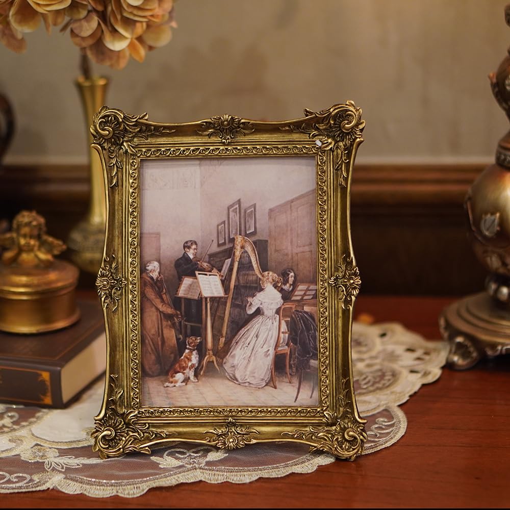 Amazon.com - SIKOO Vintage Picture Frames 5x7 Antique Ornate