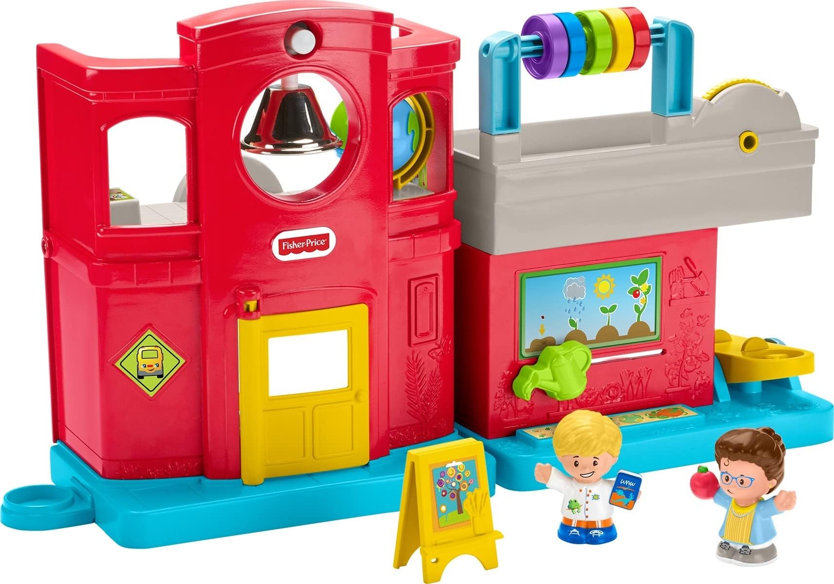Fisher-Price Little People Friendly School, Interactive Playset with Music, Sounds and Learning Phrases for Toddlers & Preschool Kids Ages 1-5 Years