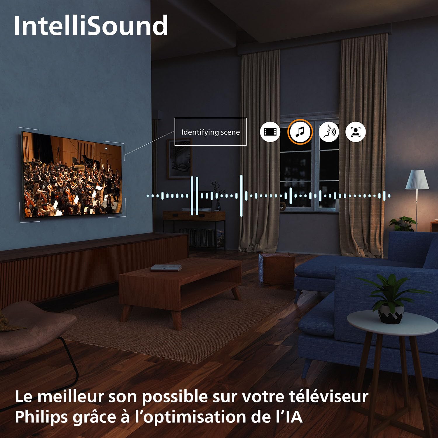 Philips 65MLED810 Mini LED 4K Smart TV - Écran 65 Pouces avec P5 Perfect Picture Engine Ultra HD, Titan OS, Dolby Vision et Son Dolby Atmos