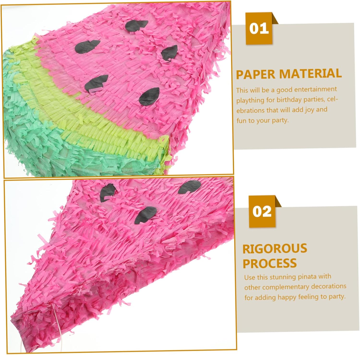 Alipis Candy Filled Watermelon Pinata Paper Birthday Party Hanging Entertainment